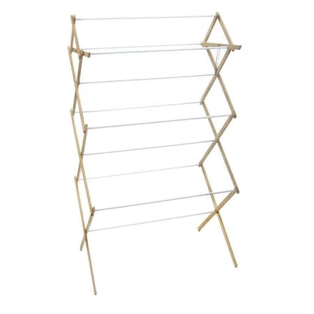 Madison Mill Madison Mill 52.5 in. H X 29.5 in. W X 18.25 in. D Wood Accordian Collapsible Clothes Drying Rack 8